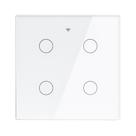 Interruptor inteligente wifi tuya 4 teclas formato 4x4 br204