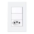 Interruptor Inteligente Zemismart, 2 Botões, Tomada 10A, Zigbee 3.0, Compatível Com Alexa, Google Home - TB25, Branco