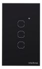 Interruptor Inteligente Zigbee 3 Botões preto Izy Smart Intelbras EZS 1003