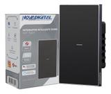 Interruptor Inteligente Zigbee Linha Quartzo Novadigital 10 A 1 Botão Preto QZ-1B