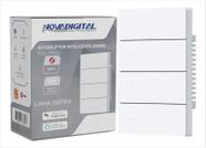 Interruptor Inteligente Zigbee Novadigital 4 Teclas Botões Safira 4x2 Branco