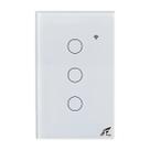 Interruptor Inteligente Zigbee Smart 3 Botões 4x2 Branco Interruptor Inteligente Zigbee Smart 3 Botões 4x2 Branco