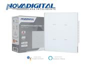 Interruptor Inteligente Zigbee Soft Touch 4 teclas Quartzo da NovaDigital QZ-4x4-04-W - BRANCO