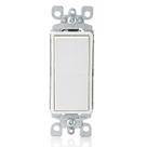 Interruptor Leviton Decora Rocker de um pólo AC Quiet 15A branco