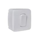 Interruptor Miluz Schneider de Sobrepor Simples 1 Tecla 10A Branco