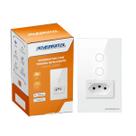 Interruptor novadigital zigbee touch 2 botões e tomada