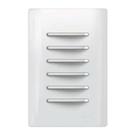 Interruptor Novara Branco 6 Teclas Simples 4x2 Com Placa Dicompel