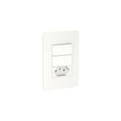 Interruptor Orion 2 Int Simp E Tomada 10A Branco Com Placa Schneider Interruptor Orion 2 Int Simp E Tomada 10A Branco Com Placa Schneider