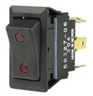 Interruptor oscilante BEP 1001715 SPDT ligado/desligado/ligado com dois LEDs 12V DC
