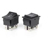 Interruptor Oscilante Preto, 6 Pinos, 3 Posições, Liga/desliga/liga, Ac 20a/125v 16a/250v Dpdt Para