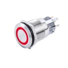 Interruptor p/ Painel Marinizado Mom-Off SeaTech Verm 12-24V