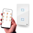 Interruptor Padrão 4X2 Touch Smart Ppa On T2 Comando Via Wifi