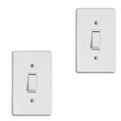 Interruptor Paralelo 4x2 Placa Pratika 6A 250V Elétrica Residencial Luz Instalação Técnica Obra