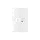 Interruptor Paralelo com Luz MarGirius Sleek 10A com Placa 4x2 Branco