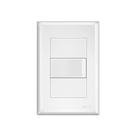 Interruptor Paralelo Fame Evidence Com Placa 4x2 Branco