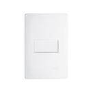 Interruptor Paralelo Fame Habitat com Placa 4x2 Branco