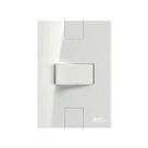 Interruptor Paralelo Horizontal Soft 10A 250V Com Placa Click Mectronic Branco