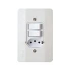 Interruptor Paralelo + Tomada 2 Peças - Linha Millenium Mectronic 9000