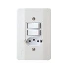 Interruptor Paralelo + Tomada 2 Peças - Linha Millenium Mectronic 9000