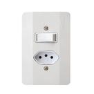Interruptor Paralelo + Tomada 20a Linha Millenium - Mectronic Sptr-e6m