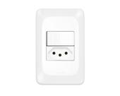 Interruptor Pial Pop Simples Tom 2P T 10A 4X2 Lgx103 C/Placa