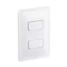 Interruptor Pial Zeffia 2 Tecla Simples 10A 250V Com Placa Branca