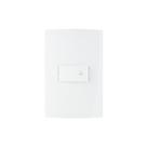 Interruptor Pulsador para Campainha MarGirius Sleek 10A com Placa 4x2 Branco