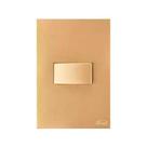 Interruptor recta ouro 1int paralelo hor blux 163937 Interruptor recta ouro 1int paralelo hor blux 163937