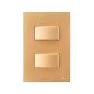 Interruptor recta ouro 2 int simp sep blux 163971