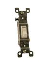 Interruptor silencioso unipolar Leviton 15 Amp 120V Toggle branco