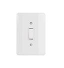 Interruptor simples 10a/250v c/ placa 21001 - mectronic