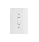 Interruptor simples 10a/250v c/ placa 21001 - mectronic