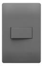 Interruptor Simples 10a 250v Cimento Queimado Fame Onix 10 A 250v Cinza