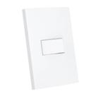 Interruptor Simples 10A 4x2 1 Tecla Branco Dubai Enerbras