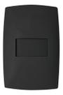 Interruptor Simples 10a 4x2 Home Horizontal Preto Fosco Blux
