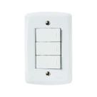 Interruptor Simples 10A - Conjunto 3 Peças - Linha Lux2 Tramontina