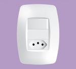 Interruptor Simples 16a/250v e Tomada 2p+t 10a/250v Elegance - Fame