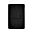 Interruptor Simples 16a Placa 4x2 Habitat Black Preto - Fame