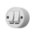Interruptor Simples - 2 Teclas - 10a/250v - Cinza - Sobrepor