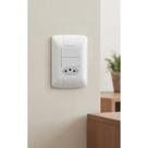 Interruptor Simples 2 + Tomada 10A 4x2 Branco