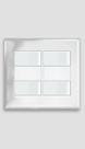 Interruptor Simples 4 Teclas 4x4 com Placa Branco Interruptor Simples 4 Teclas 4x4 com Placa Branco