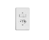 Interruptor Simples C/ Tomada Fixa 2P+T 6/20A 250V Branco Ilumi 20201