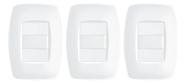 Interruptor Simples Com Placa 4x2 Fame Elegance - Kit 3 Un.