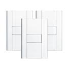 Interruptor Simples Com Placa 4x2 Fame Modulare - Kit 3 Un