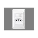 Interruptor simples com tomada sistema x 10A 250V Fame