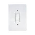 Interruptor Simples Conjunto 1 tecla 10A Placa 4x2 Branco - veltra