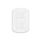 Interruptor Simples Duplo Fame Blanc+ Distanciados Com Placa 4x2 Branco