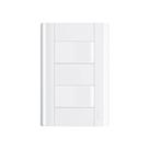 Interruptor Simples Duplo Fame Modulare Com Placa 4x2 Branco
