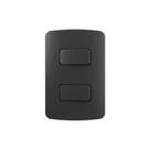 Interruptor Simples Duplo Margirius B3 Colors 10a Com Placa 4x2 Grafite