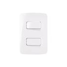 Interruptor Simples E Interruptor Paralelo Margirius B3 10a Com Placa 4x2 Branco Branco